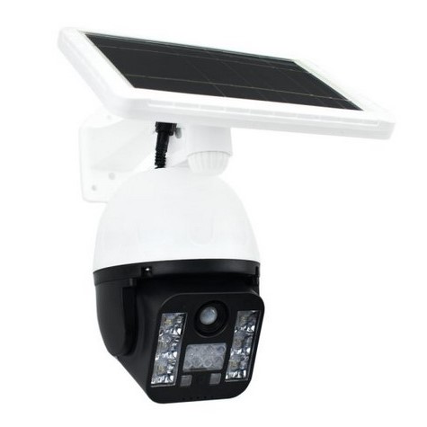 FOYU® Ηλιακό Φωτιστικό 6 LED SMD σε Σχήμα Κάμερας με Ανιχνευτή Κίνησης FO-TA126 - Λευκό